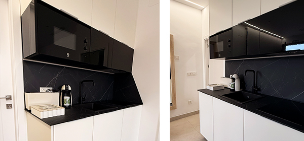 Cocina, detalle de zona de trabajo y electrodomésticos